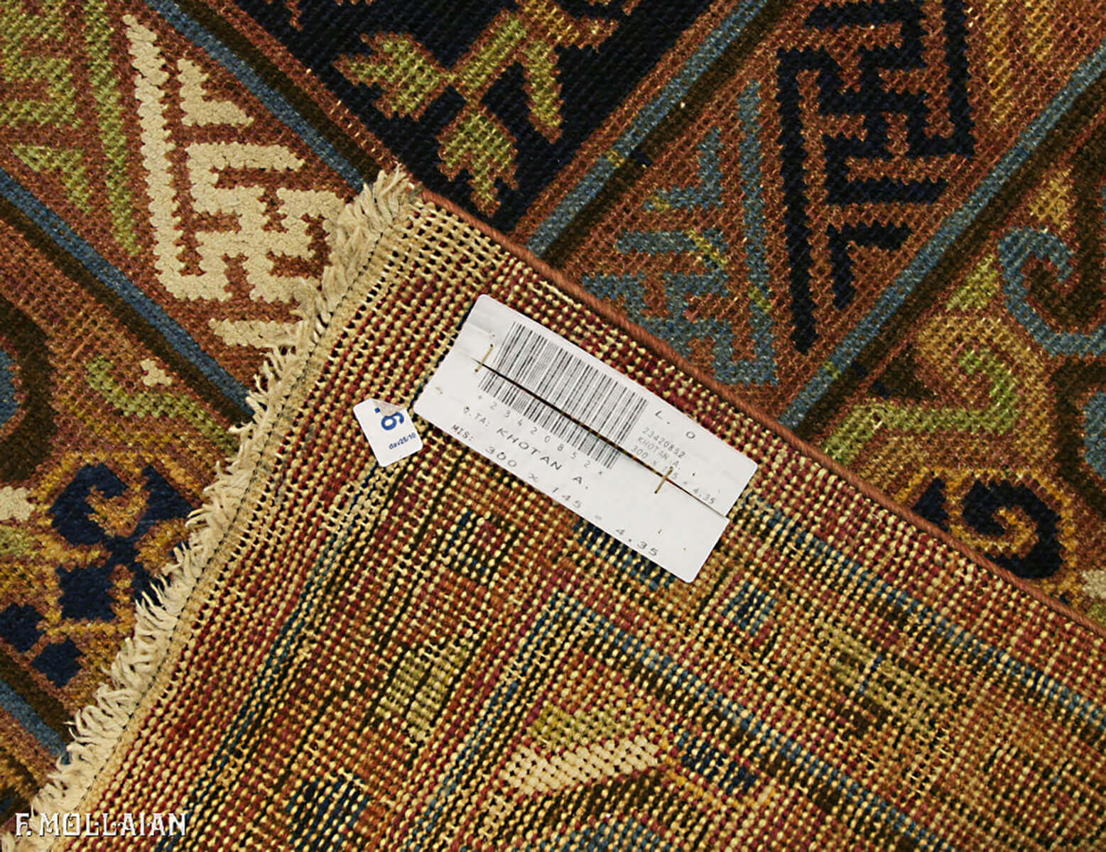 A Large Antique Khotan Carpet n°:23420852